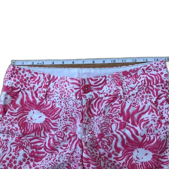 Lilly Pulitzer Get Spotted Callahan Short Pink White Size 2 - Picture 3 of 7